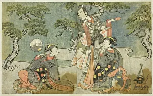 Maidens Prints: The Actors Nakamura Nakazo I as Matsukaze (right)
