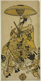 The Actors Nakamura Takesaburo as Shikishi Naishinno and Tsuruya Nanboku as Gengoro in the... 1719
