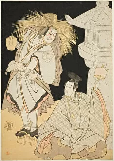 Teapot Gallery: The Actors Nakayama Kojuro VI as Osada Taro Kagemune (in Reality Hatcho Tsubute no..., c. 1785)