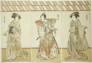 Ichikawa Hakuen I Prints: The Actors Onoe Tamizo I as Nishikigi (?) or Otae (?) (right)