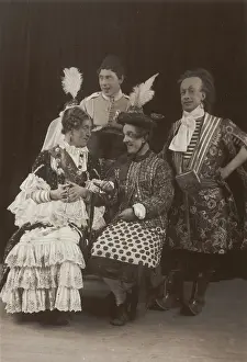 Actors in the pantomime "Sindbad" at Drury Lane, 1907. Creator: Unknown