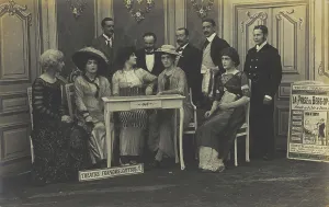Prisoners Of War Prints: Actors performing French theatre at a prisoner of war camp in Cottbus