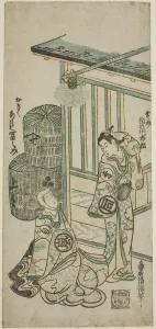 Tori Kiyomasu Ii Prints: The Actors Sanogawa Ichimatsu I as Kosoke and Arashi Tominosuke I as Okiku