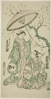 Tori Kiyomasu Ii Prints: The Actors Sanogawa Ichimatsu I as Soga no Goro and Ikushima Daikichi II as Kewaizaka no S