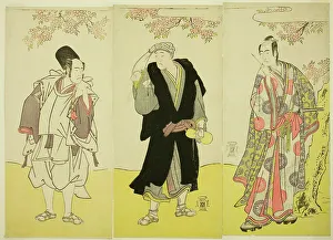 Yaozo Ichikawa Prints: The Actors Sawamura Sojuro III as Kusunoki Tatewaki Masatsura (right)