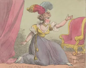 The Actress Prayer!!, August 10, 1801. August 10, 1801. Creator: Thomas Rowlandson