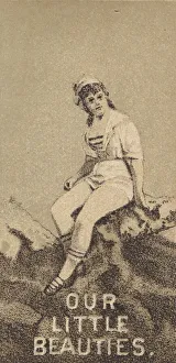 From the Actresses series (N57) promoting Our Little Beauties Cigarettes for Allen &