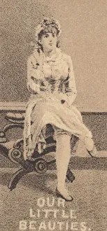 From the Actresses series (N57) promoting Our Little Beauties Cigarettes for Allen &