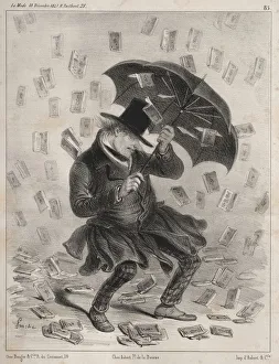 1831 1870 Prints: Actualites: Comment! on ne fera pas des processions pour faire changer ce temps la?