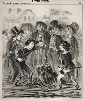 Actualites: Ha he Felix! arrive donc vite!, 1841. Creator: Clemente Pruche (French