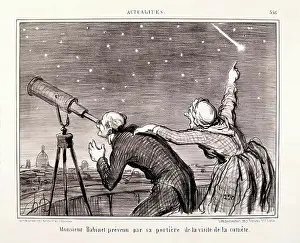 Shouting Prints: Actualites. M. Babinet prevenu par sa portiere de la visite de la comete