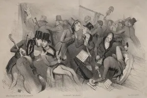 Actualites: Societe philharmonique de province, 1841. Creator: Jules Platier