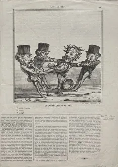 Actualities (No. 98): The quartering reinstated, 1869. Creator: Honore Daumier (French