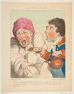 Gout Prints: Acute Pain (Le Brun Travested, or Caricatures of the Passions), January 21, 1800
