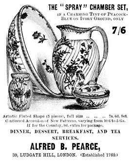 Chinaware Prints: Advertisement for Alfred B. Pearce's chinaware