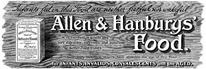 Packaging Prints: Advertisement for Allen & Hanbury's Food