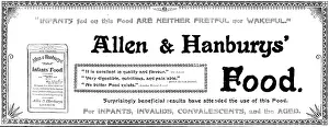Packaging Prints: Advertisement for Allen & Hanburys Food