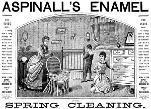 Cleaning Prints: Advertisement for Aspinall's Enamel, 1890. Creator: Unknown