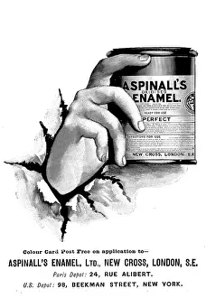 Advertisement for Aspinall's Oxidised Enamel, 1898. Creator: Unknown.<br> Advertisement for Aspinall's Oxidised Enamel, 1898. Creator: Unknown
