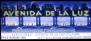 Galleries Gallery: Advertisement of the Avenida de la Luz in Barcelona, popular underground galleries of the 1950s