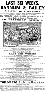 Day Out Prints: Advertisement for Barnum & Bailey's Greatest Show on Earth