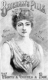 Advertisement for Beecham's Pills, 1890. Creator: Unknown