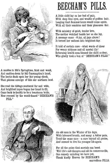Sickness Prints: Advertisement for Beecham's Pills, 1890. Creator: Unknown