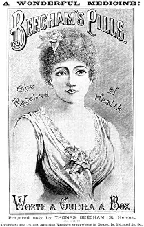 Advertisement for Beecham's Pills, 1890. Creator: Unknown