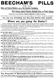 Holidays Prints: Advertisement for Beecham's Pills