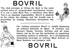 Beef Prints: Advertisement for Bovril, 1895. Creator: Unknown