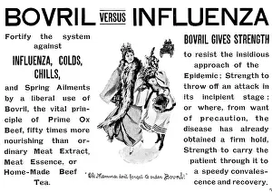 Epidemic Prints: Advertisement for Bovril, 1895. Creator: Unknown