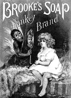 Cleaning Prints: Advertisement for Brooke's Soap, 1890. Creator: Unknown