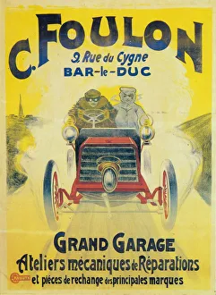 Car Maintenance Gallery: Advertisement for C Foulons Garage, Bar-le-Duc, France, c1900