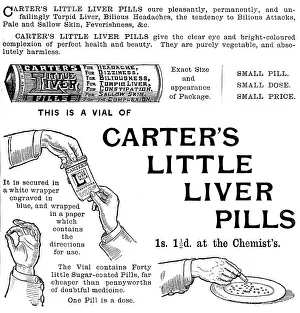 Instructions Prints: Advertisement for Carter's Little Liver Pills