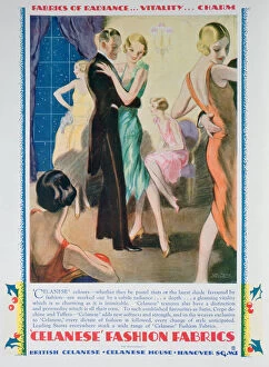 Images Dated 9th July 2008: Advert for Celanese Fashion Fabrics, 1928