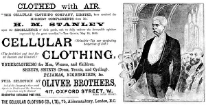 Henry Stanley Prints: Advertisement for the Cellular Clothing Co. Ltd. 1890. Creator: Unknown