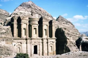 Ad Deir Monastery at Petra, c20th century. Artist: CM Dixon Ad Deir Monastery at Petra, c20th century. Artist: CM Dixon