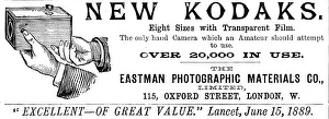 Mass Production Prints: Advertisement for the Eastman Photographic Materials Co. 1890. Creator: Unknown