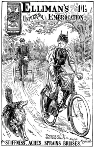 Gaiter Prints: Advertisement for Ellimans Universal Embocation, 1895