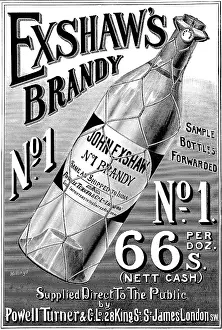 Export Prints: Advertisement for Exshaw's Brandy