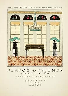 Stylish Collection: Advertisement for Flatow & Priemer, from Styl, pub. 1922 (pochoir Print)