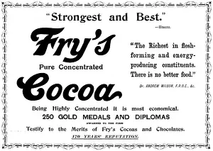 Wilson Prints: Advertisement for Fry's Pure Concentrated Cocoa