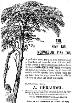 Disease Prints: Advertisement for Geraudel's Pastilles