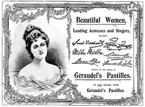 Disease Prints: Advertisement for Geraudel's Pastilles