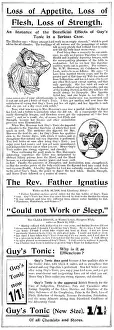 Illness Prints: Advertisement for Guy's Tonic, 1898