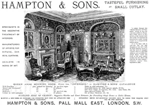 Furnishing Prints: Advertisement for Hampton & Sons, furniture, 1895. Creator: Unknown