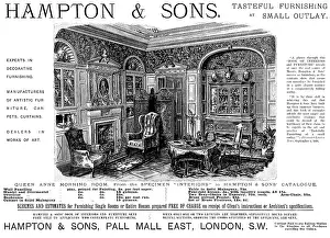 Furnishing Prints: Advertisement for Hampton & Sons, furniture, 1895. Creator: Unknown