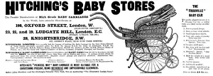 Baby Carriage Prints: Advertisement for Hitching's Baby Stores