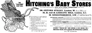 Baby Carriage Prints: Advertisement for Hitching's Baby Stores