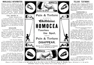 Henry Stanley Prints: Advertisement for Homocea, 1895. Creator: Unknown
